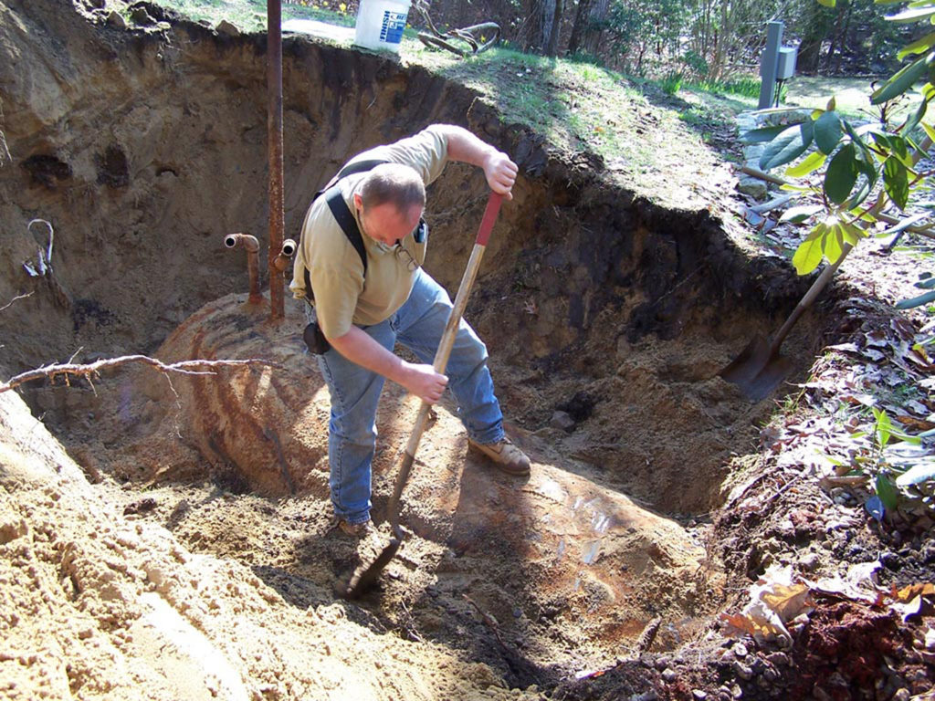 Sometimes the best tool for the job is a shovel and elbow grease!